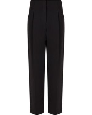 Veronica Beard Pantaloni dritti a vita alta - Nero