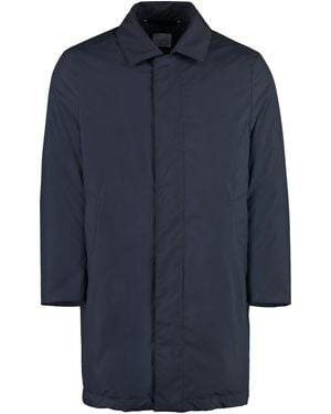 Paul Smith Technical Fabric Parka Jacket For - Blue