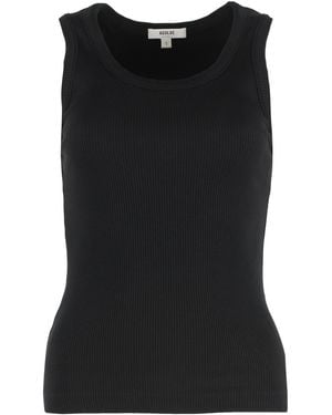 Agolde Poppy Scoop Neck Tank Top - Black