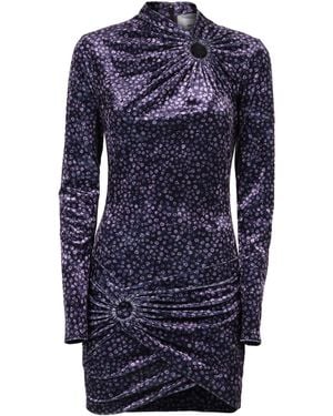 Isabel Marant Havana Velvet Dress - Blue