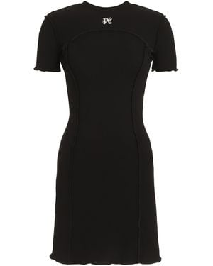 Palm Angels Jersey Mini Dress - Black