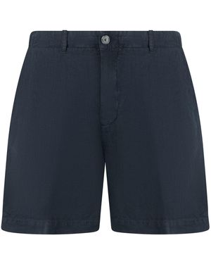 120% Lino Linen Shorts - Blue