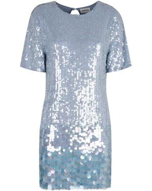 P.A.R.O.S.H. Mini abito con paillettes - Blu