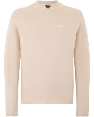 Emporio Armani Cotton Jumper - Natural