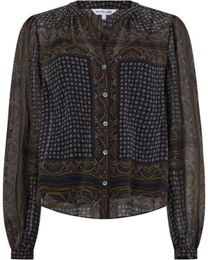 Veronica Beard Camicia con motivo paisley - Nero