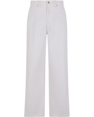 Lemaire Wide-Leg Jeans - White
