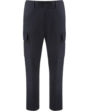 Paul Smith Cotton Cargo-Trousers - Blue
