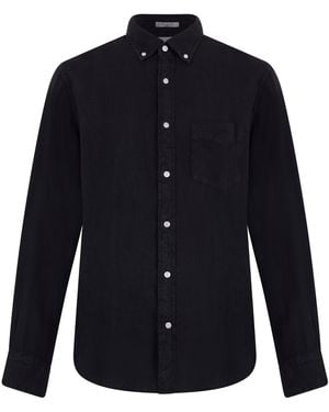 GANT Long Sleeve Linen Shirt - Blue