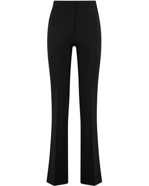 Pinko Hulka Flared Viscose Pants - Black