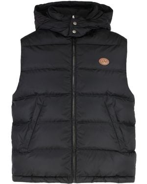 Valentino Garavani Full Zip Down Vest - Black