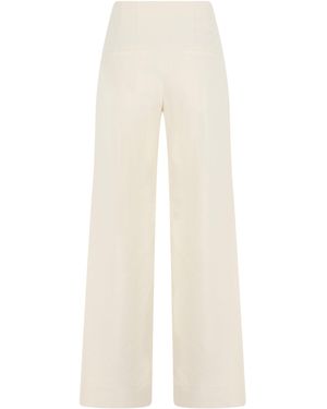 Veronica Beard Loose Trousers With Pockets - White