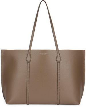 Tory Burch Perry Leather Tote Bag - Brown