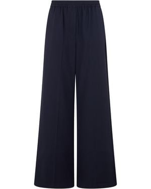 Weekend by Maxmara Loose Wool Pants - Blue