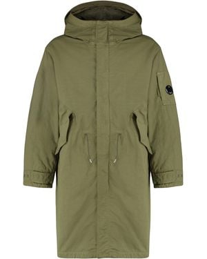 C.P. Company Hooded Cotton Parka - Green