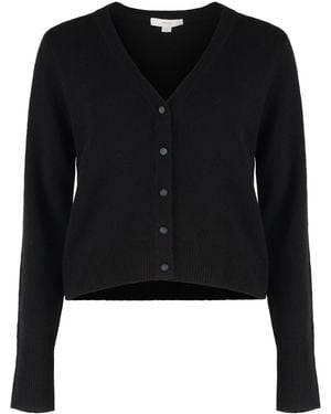Vince Wool And Cashmere Cardigan - Black