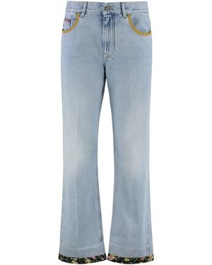 Valentino Garavani 5-Pocket Straight-Leg Jeans - Blue