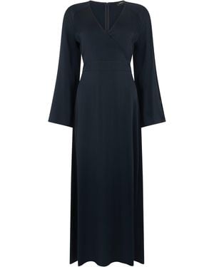 Fabiana Filippi Maxi Dress With Long Sleeves - Black