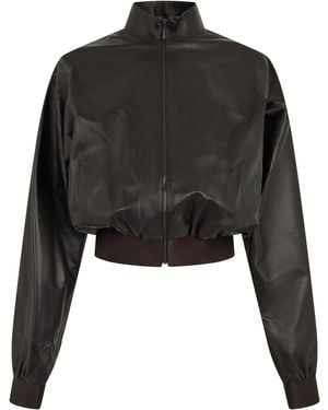 Gucci Nappa Bomber - Black