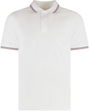Prada Polo a maniche corte in cotone - Bianco