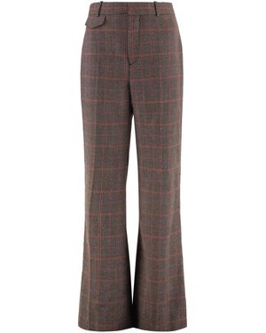 Chloé Flared Trousers - Brown