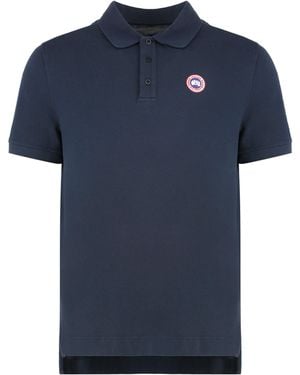 Canada Goose Beckley Cotton-piqué Polo Shirt - Blue