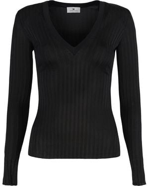 Elisabetta Franchi Top a maniche lunghe - Nero