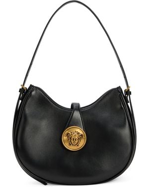 Versace Borsa a spalla Emblème Hobo in pelle - Nero