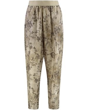 Uma Wang Printed High-Rise Pants - Natural