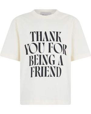 Ami Paris Cotton T-Shirt With Print - White