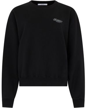 Givenchy Felpa in cotone con stampa - Nero