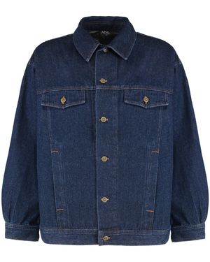 A.P.C. Giacca Elvis in denim - Blu