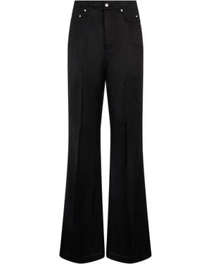 Rick Owens Jeans Bolan bootcut in cupro twil - Nero