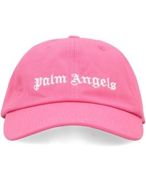 Palm Angels Baseball Cap With Logo - Pink