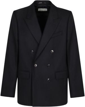 Dries Van Noten Buforden Double-Breasted Jacket - Black