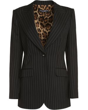 Dolce & Gabbana Single-Breasted One Button Jacket - Black