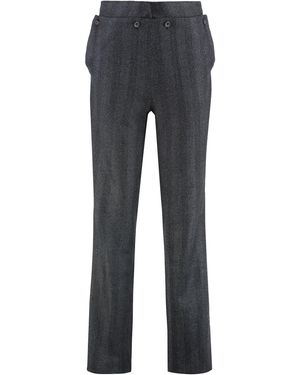 Batakovic Striped Pattern Pants - Gray
