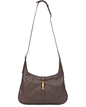 Gucci Borsa Jackie con tracolla regolabile - Marrone