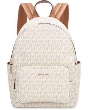 MICHAEL Michael Kors Medium Tanner Backpack With Logo Print - Natural