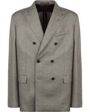 Slowear Double-Breasted Jacket - Green