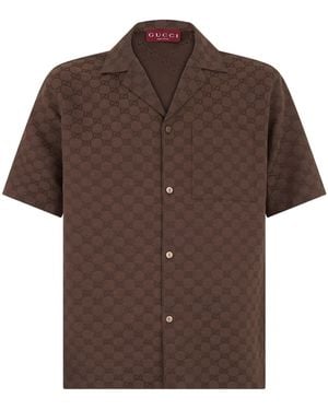 Gucci Bowling Shirt - Brown
