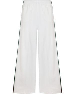 Gucci Pantaloni Larghi sportivi - Bianco