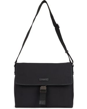 Gianni Chiarini Messenger Bag With Flap And Buckle Closure - Black