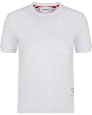 Thom Browne Crew Neck T-Shirt - White