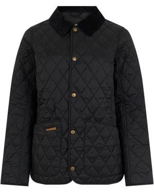 Barbour Padded Jacket With Side Pockets - Black