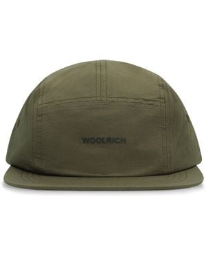 Woolrich Cappello da baseball con logo - Verde