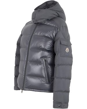 Moncler Padded Jacket With Hood - Gray