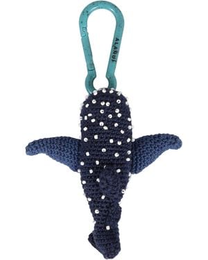 Alanui Crochet Keychain - Blue
