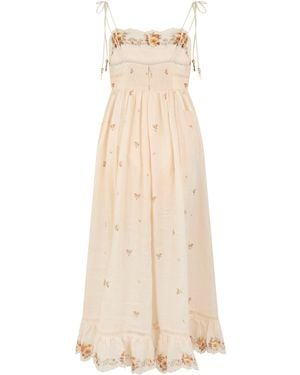 Zimmermann Long Linen Dress - Natural