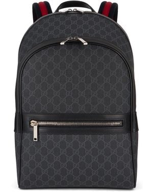 Gucci Medium Backpack Gg Supreme - Black