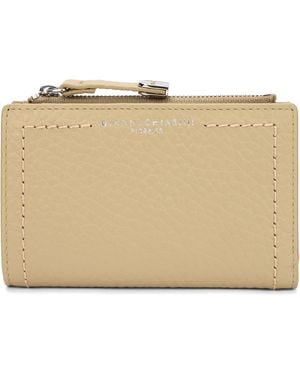 Gianni Chiarini Leather Wallet With Zip - Natural